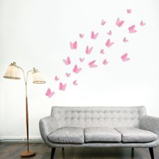 Wandtattoo 3D Butterfly pink Wandsticker