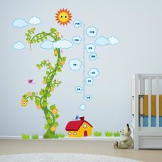 Walplus Wand-Tattoo ursery Magic Bean Grow Chart